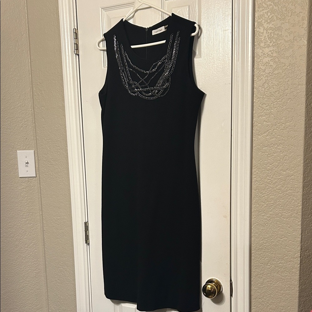 Calvin Klein Black Midi Dress
